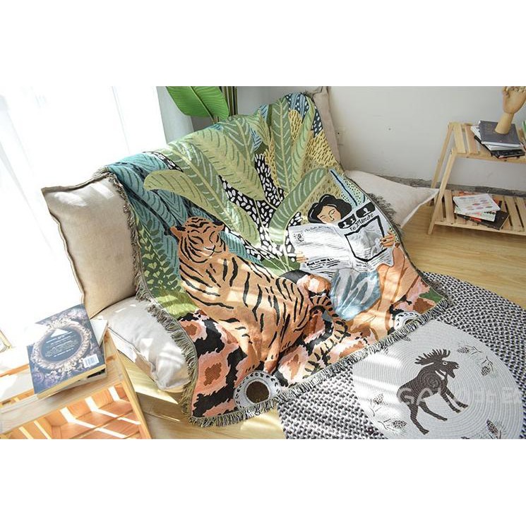 thảm trang trí nhà cửa, treo tường, trải sàn, sofa họa tiết Vintage, boho