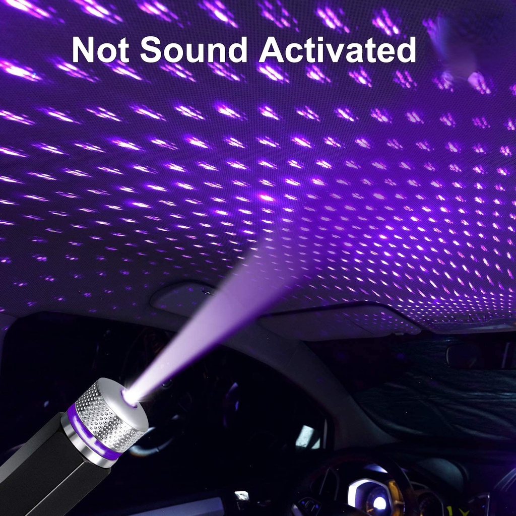 1 Đèn LED Chiếu Bầu Trời Sao Trang Trí Trần Xe Hơi