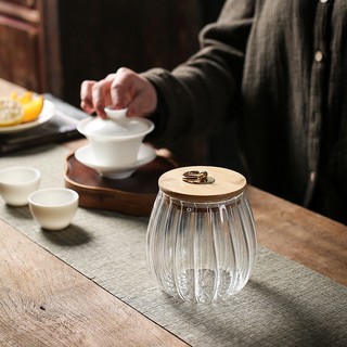Hũ thuỷ tinh nắp gỗ 800ml