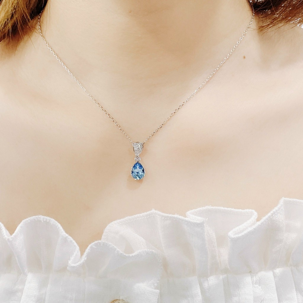 Dây chuyền Swarovski Xanh đại dương [CHÍNH HÃNG]