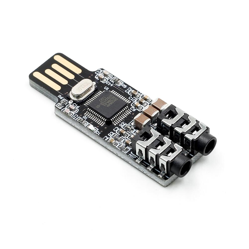 VHM-303 New CM108 USB Drive Free Sound Card Laptop Computer External Sound Card Module New Drop shipping-PC Friend | BigBuy360 - bigbuy360.vn