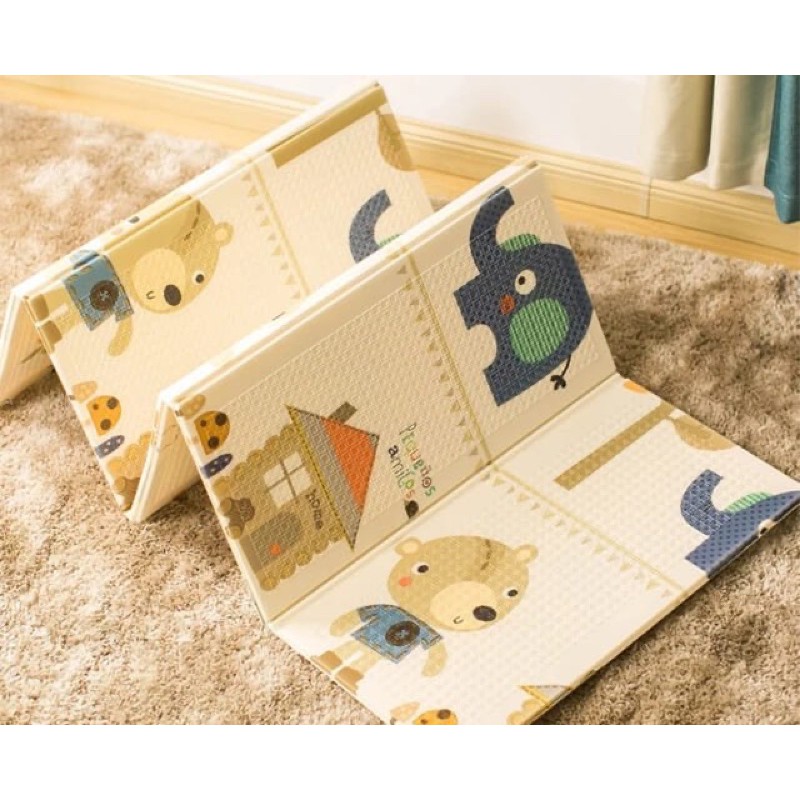 THẢM XỐP CHO BÉ XPE GẤP GỌN 2 MẶT CAO CẤP CHỐNG TRƯỢT 1M8 X 2M ( dùng siêu thíchh))