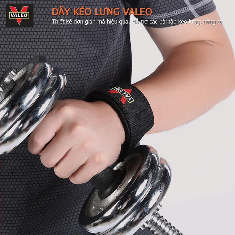 Dây kéo lưng tập GYM Valeo chính hãng cao cấp - cực bền ( 1 đôi)