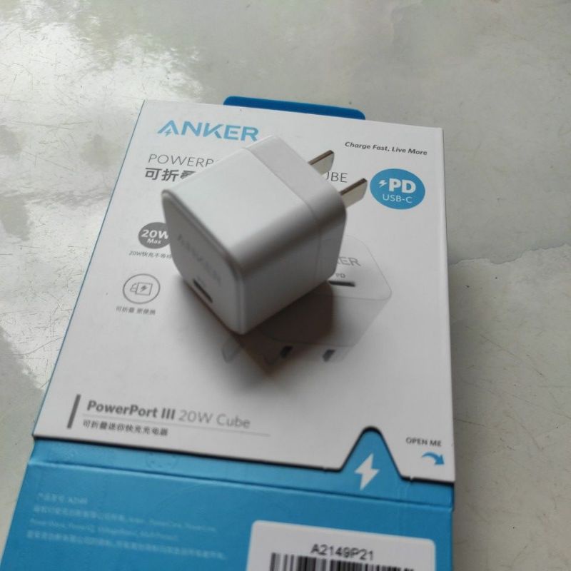 Cóc Sạc Nhanh 20W cho IPHONE 12 của Anker chính hãng.