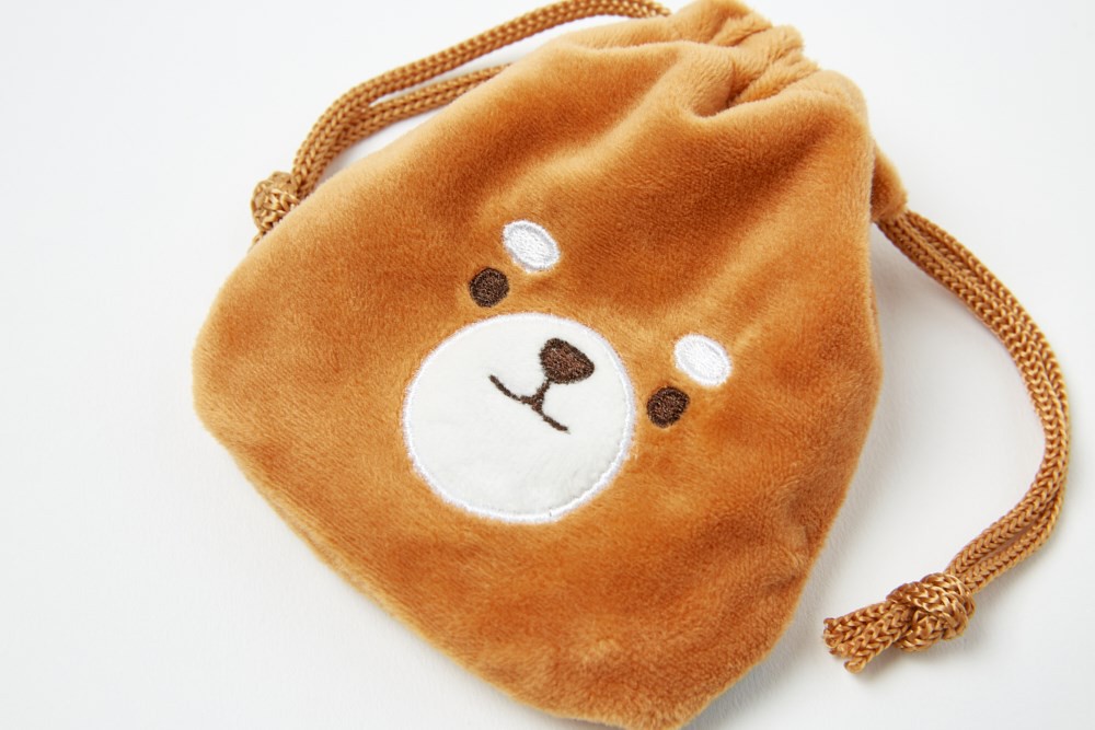 Túi Dây Rút Mini Artbox Hàn Quốc Đựng Đồ Dùng Cá Nhân Họa Tiết Shiba Inu Màu Nâu