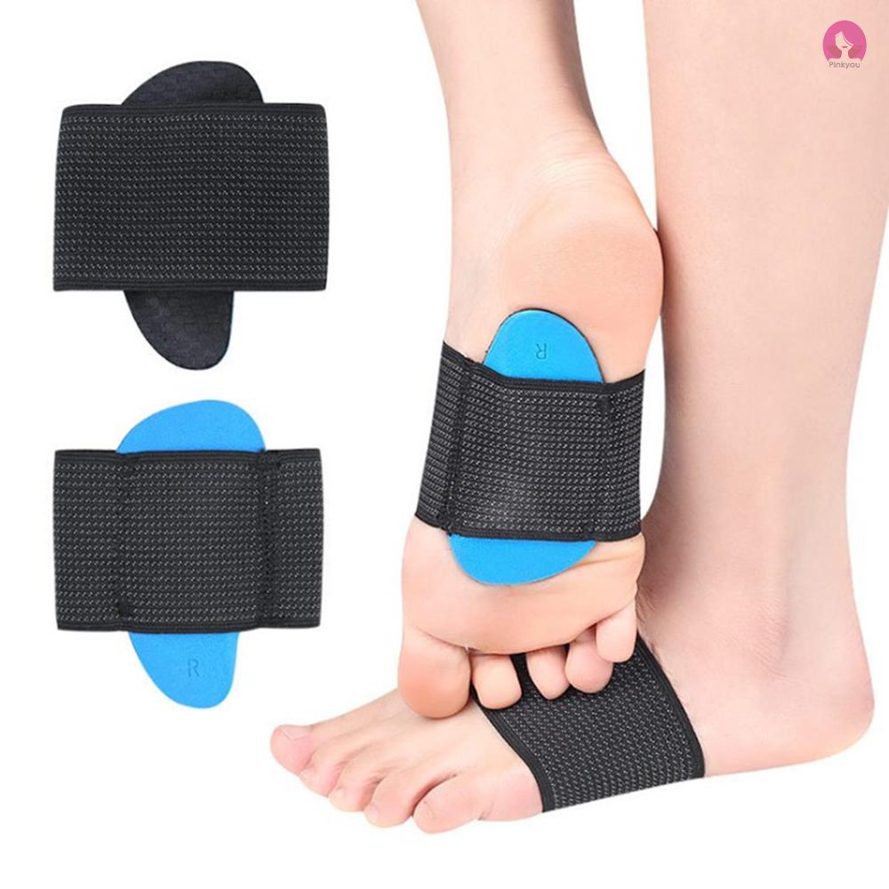 Pik 1 Pair EVA Arch Support Cushioned Support Sleeves Foot Pads for Plantar Fasciitis Fallen Arches Achy Feet Proble