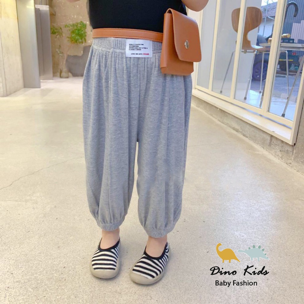 Quần dài bé gái, quần tăm lạnh dài dáng baggy theo tem cạp cho bé