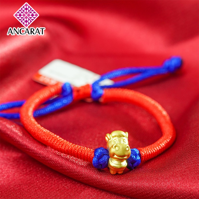 Charm vàng 24k Kim Ngọ MS12 - Miễn phí tết vòng tay - ANCARAT