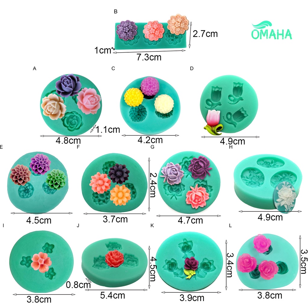 Khuôn Silicone Tạo Hình Làm Bánh Kẹo 3D Lãng Mạn