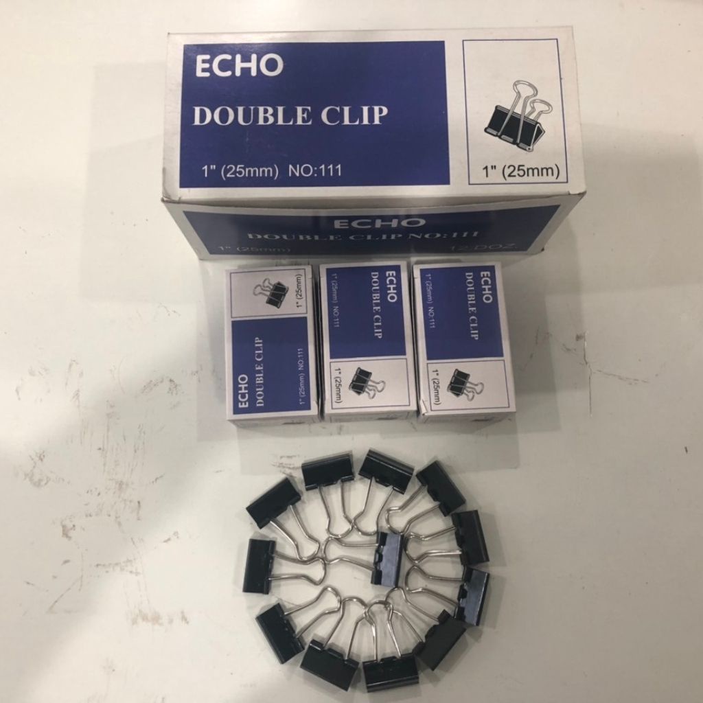 Kẹp giấy/kẹp bướm/double clip kim loại các kích thước 15mm- 51mm chất lượng, giá rẻ