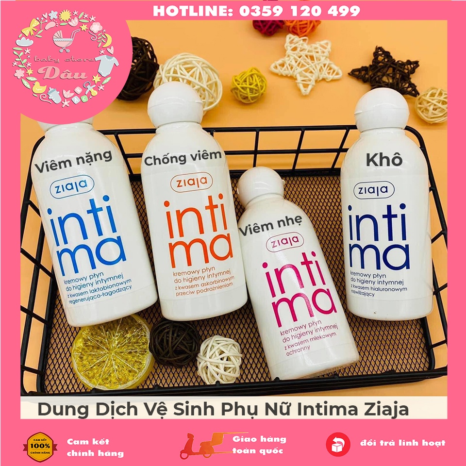 Dung dịch vệ sinh phụ nữ Intima Intima Ziaja - chai 200ml dạng sữa - Ba lan