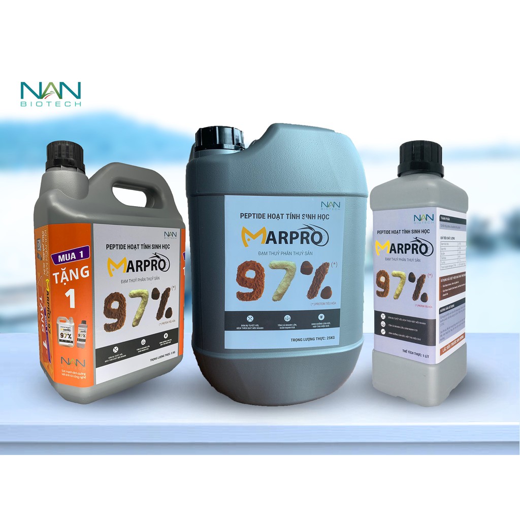 Đạm cá hồi thuỷ phân MarPro 97 siêu tăng trọng dành cho tôm cá -5kg