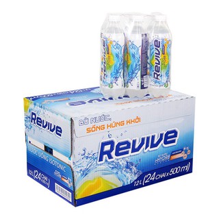 [TA Mart] Thùng 24 Chai Nước Ngọt Revive Vị Muối Khoáng Chai 500ml