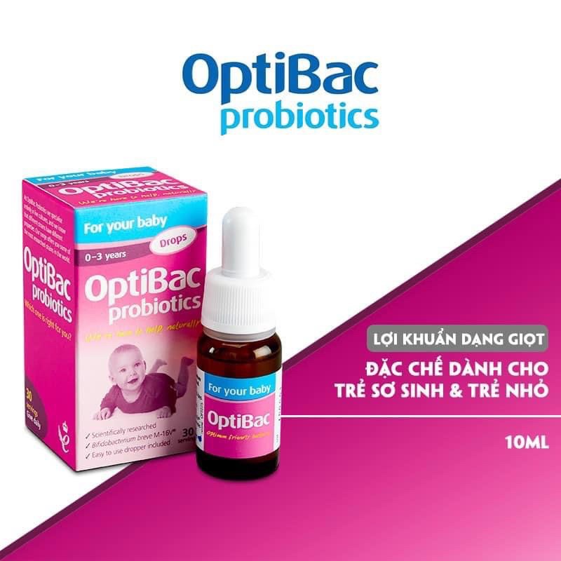 OptiBac Probiotics 'cho trẻ từ sơ sinh’, dạng giọt sử dụng trong 30 ngày