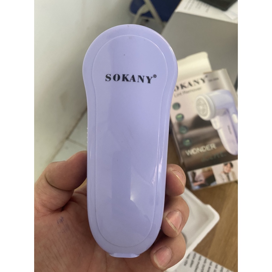 Máy cắt lông xù pin sạc SOKANY SK-866 cầm tay nhỏ gọn, cắt siêu bén siêu bền tiện lợi, màu sắc trẻ trung