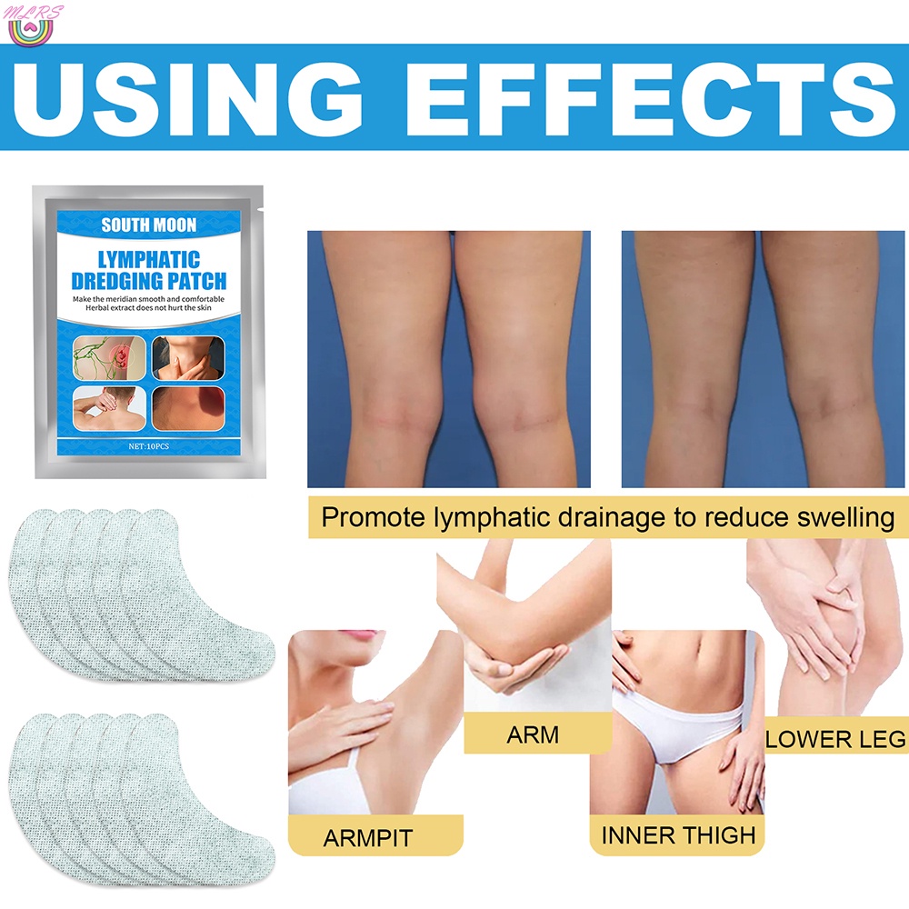 Bộ 10 Miếng Dán Thảo Dược Lymph Chăm Sóc Sức Khỏe Làm Săn Chắc Vùng Da Dưới Cánh Tay/Thắt Lưng/Ngực | BigBuy360 - bigbuy360.vn