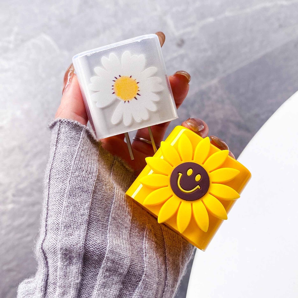 Ốp Điện Thoại Mềm Trong Suốt Họa Tiết Hoa Dễ Thương Cho iPhone 18w / 20w