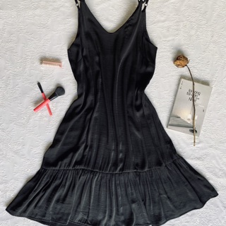 Đầm lụa đuôi cá cam InFAshion