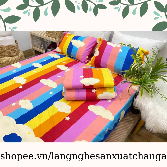 Bộ Ga Gối Cotton Poly Nhiều Mẫu Đủ Size - Chăn ga làng nghề Hà Nội