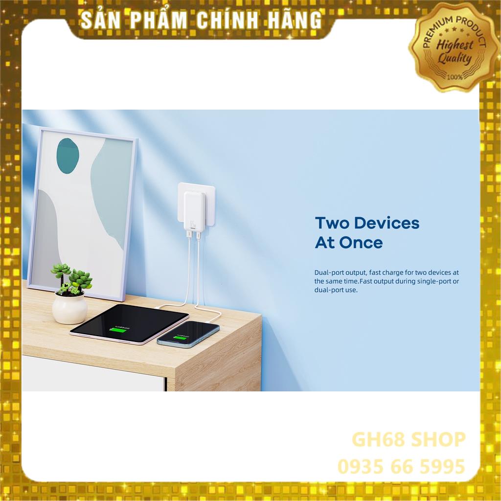 Củ sạc nhanh REMAX RPP-U9 65w GaN chính hãng REMAX - Bảo hành 12 tháng 1 đổi 1