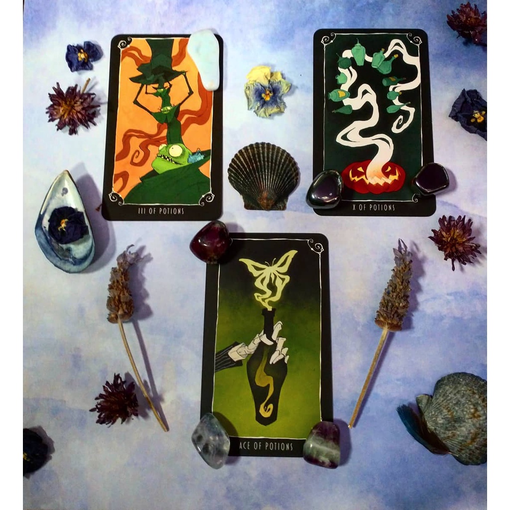[Size Gốc] Bộ bài The Nightmare before Christmas Tarot G1