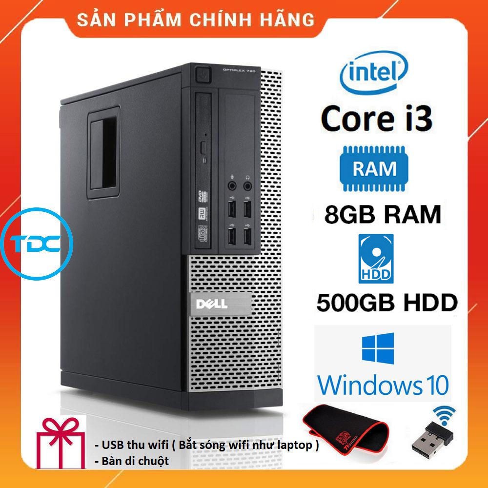 Case máy tính để bàn Dell Optiplex 790 SFF Core i3/ Ram 4GB/  HDD 500GB. Quà Tặng, Bảo hành 2 năm. Hàng Nhập Khẩu