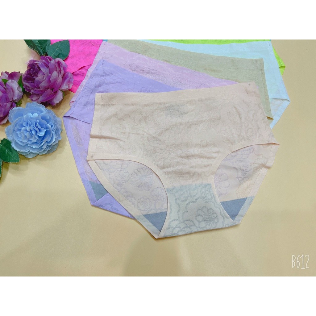 QUẦN LÓT SU ĐÚC THÔNG HƠI GẤM HÌNH BÔNG HOA