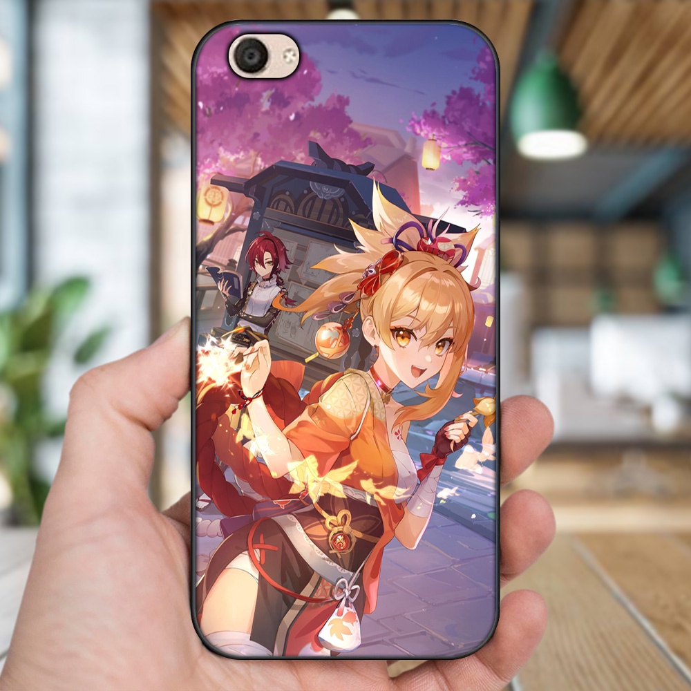 Ốp lưng Vivo V5, V5 Plus viền đen in hình Yoimiya Genshin Impact