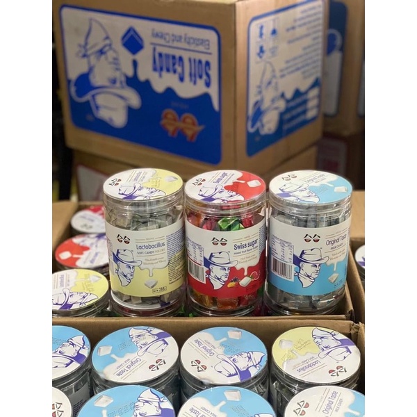 Lọ 288g Kẹo Sữa Chua Ông Già Đài Loan