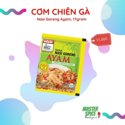 Gói gia vị Cơm chiên Gà khối lượng 17g