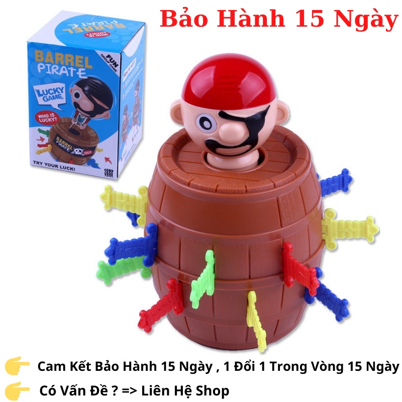 Đồ Chơi Đâm Hải Tặc Thùng Rượu Bảo Hành 15 Ngày, Chất Lượng Đảm Bảo Siêu Hấp Dẫn Cho Bé Hamiha-ĐC18