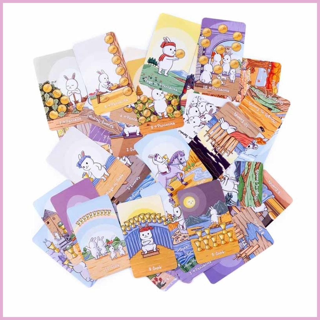 Mới Bộ Bài Tarot Hình Thỏ Dễ Thương