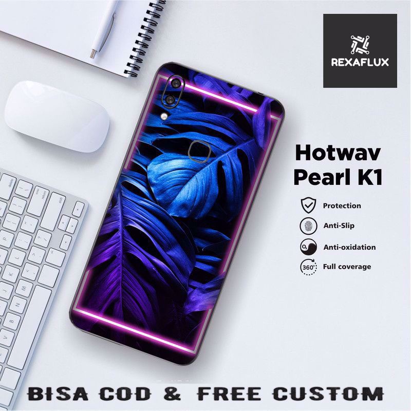 X(mua1get1)x HOTWAV Ngọc Trai K1 Garskin / Nhãn Dán Bảo Vệ Bầu Trời Tùy Chỉnh Và Biến Dạng Lá