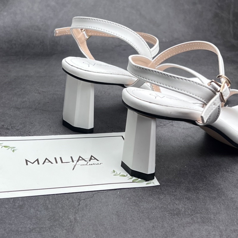 Sandal quai ngang MAILIAA gót trụ 5 phân