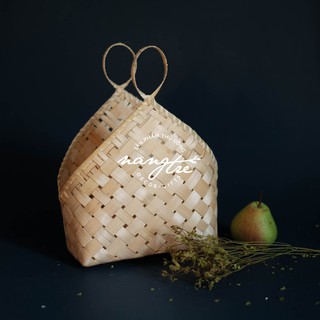 GIỎ TRE ĐAN QUAI XÁCH CÁCH ĐIỆU - THÂN THIỆN MÔI TRƯỜNG