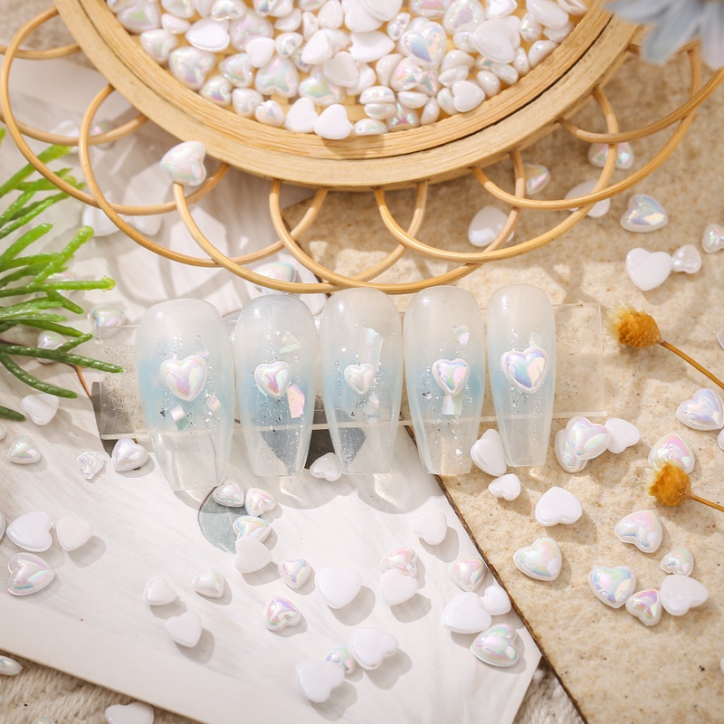 Set 50 Phụ Kiện Trang Trí Móng Tay 3D Màu Sắc Tươi Sáng