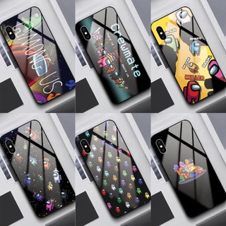 Ốp lưng kính Samsung Galaxy Note 8 Note 9 Note 10 Note 10 Plus in hình AMONG US