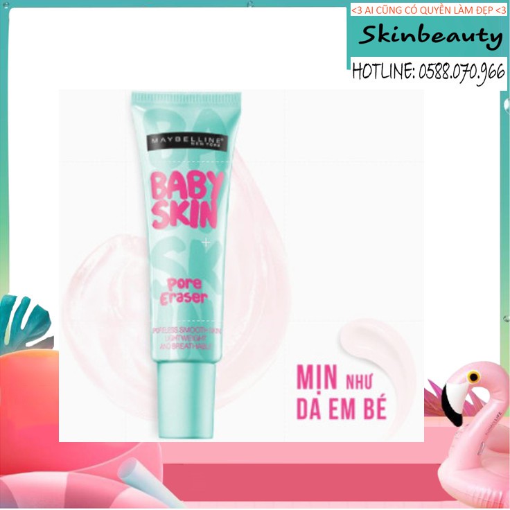 Kem Lót Mịn Da Che Khuyết Điểm Baby Skin Pore Eraser Primer  Maybeliine 22ml Hàng Chính Hãng
