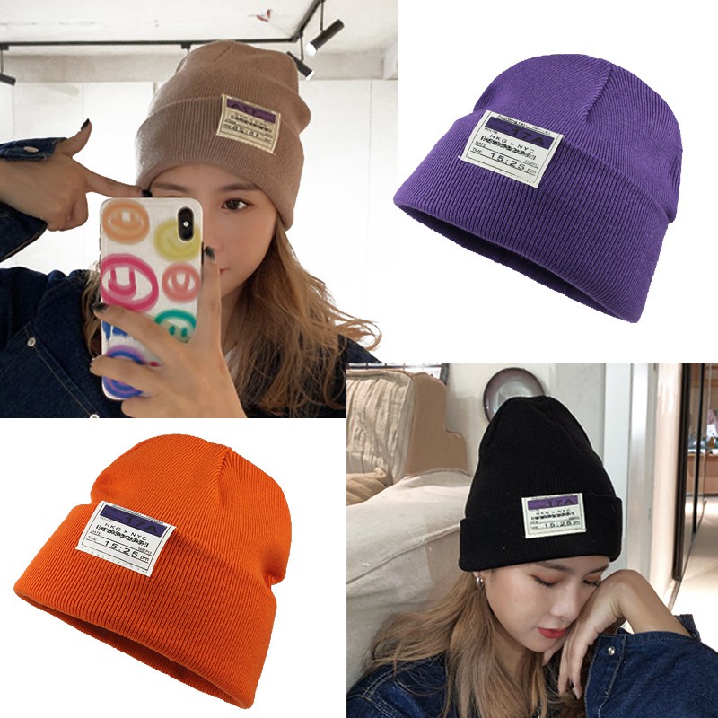 Mũ Trùm Đầu Dệt Kim Giữ Ấm Mùa Đông Thời Trang Phong Cách hip hop ZZM005