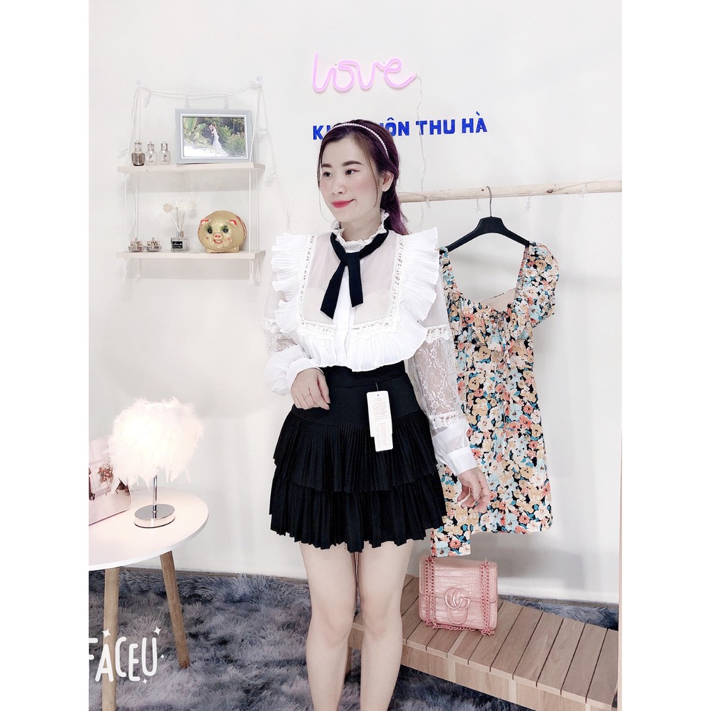 Chân váy xếp ly 2 tâng hàng quảng châu | BigBuy360 - bigbuy360.vn