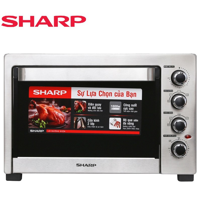 [Mã ELHADEV giảm 4% đơn 300K] Lò nướng Sharp EO-A384RCSV-ST