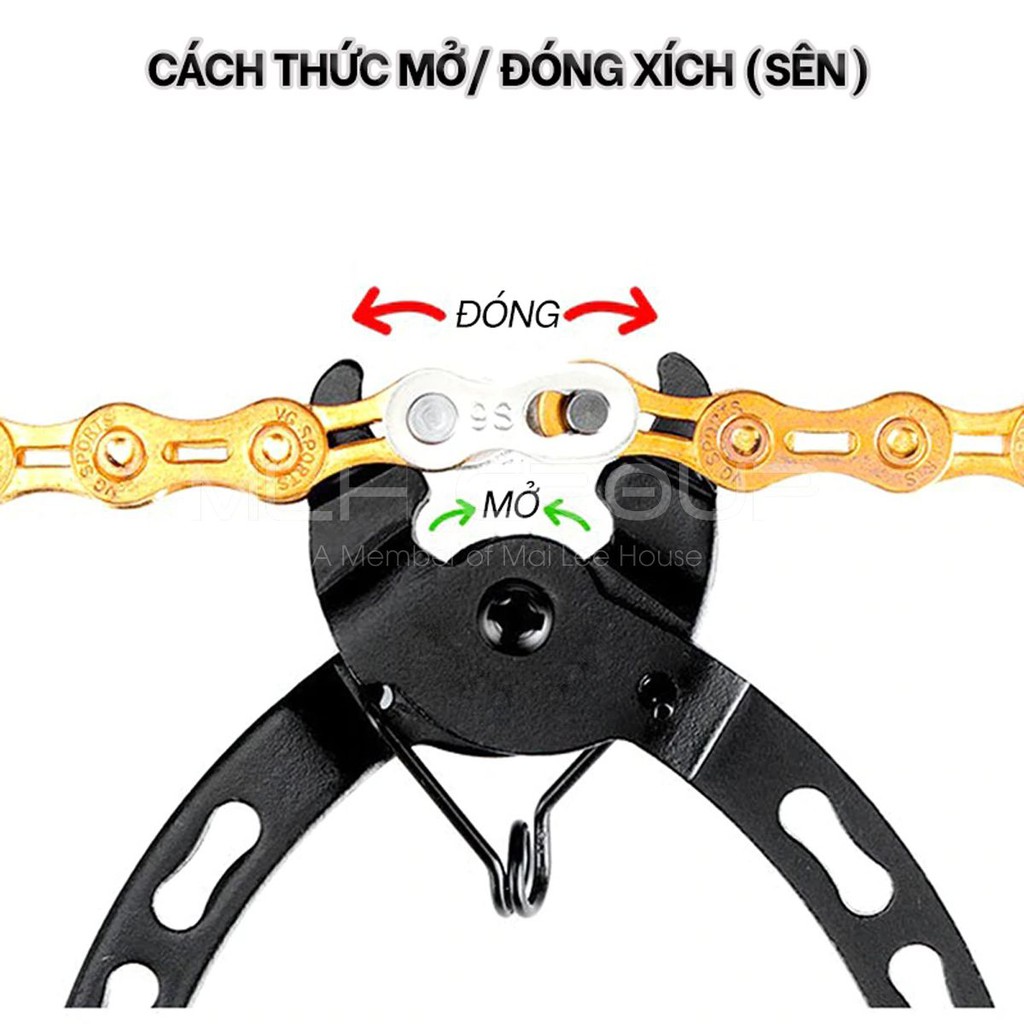 Dụng Cụ Kìm  Tháo Mắt Sên Xích Xe Đạp Mini Tiện Lợi Nhanh Chóng MLH