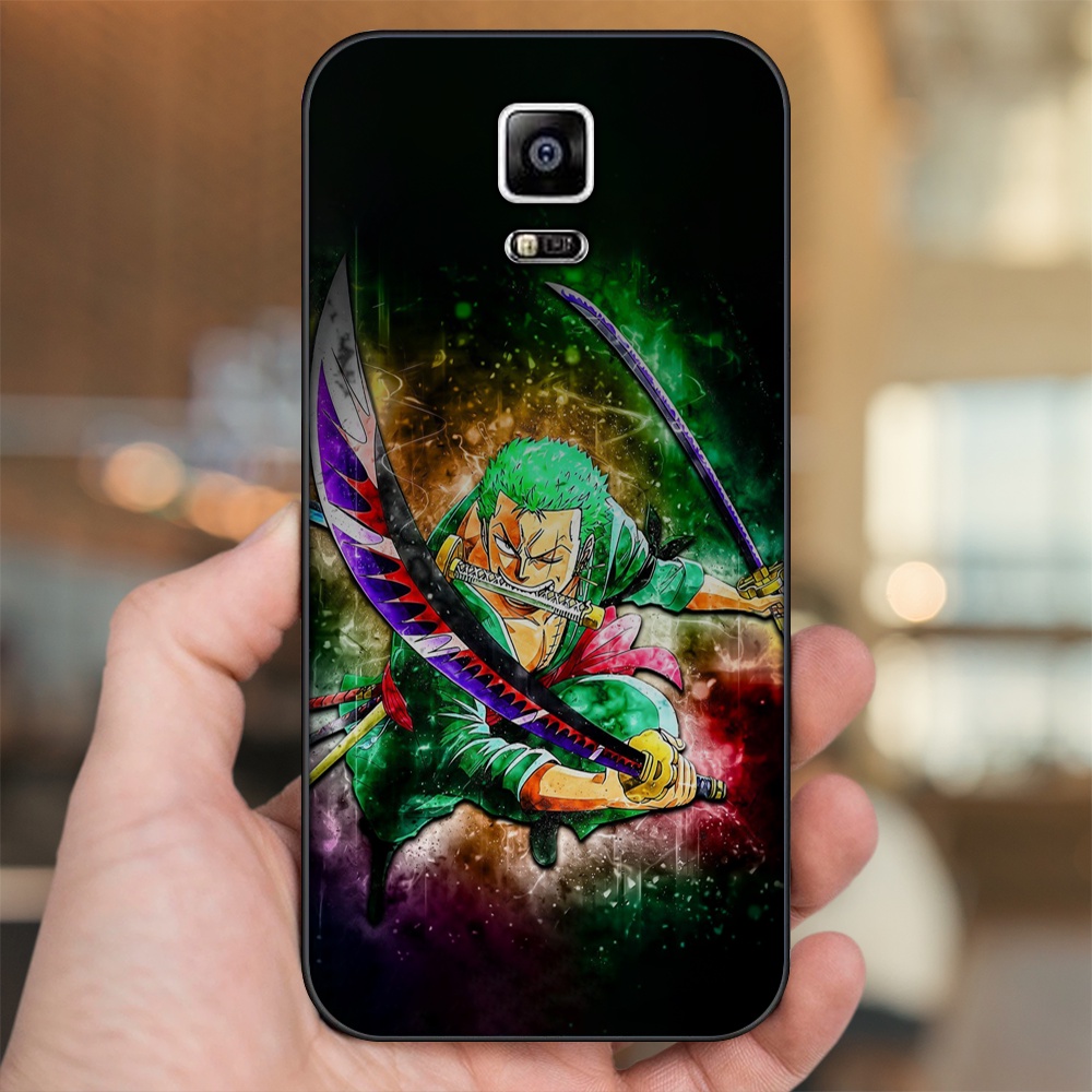 Ốp lưng Samsung Note 4 viền đen in hình Zoro One Piece
