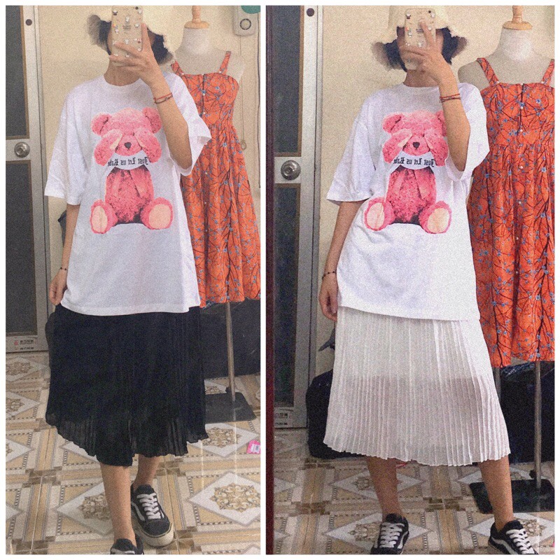 Áo phông nữ form rộng oversize cotton 100% siêu kute