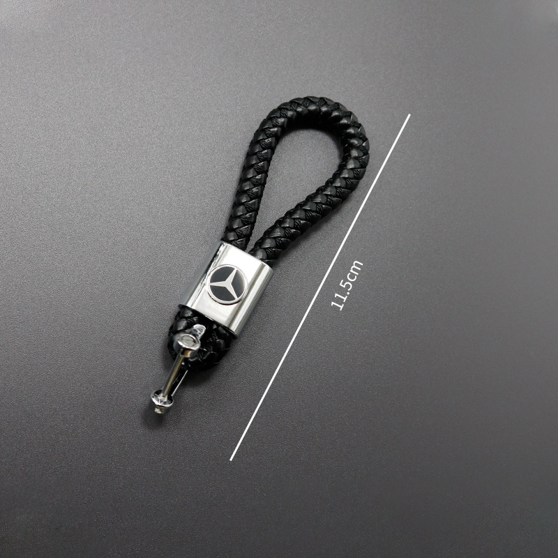 Móc Chìa Khóa Xe Hơi Benz Bằng Da In logo Chất Lượng Cao