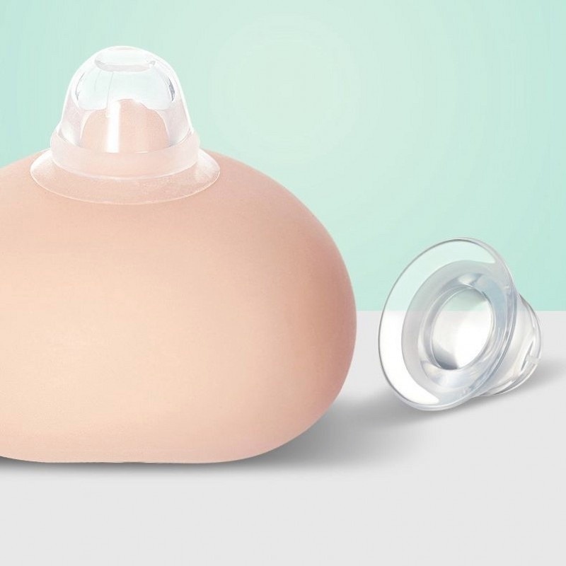 1 Cặp Núm Vú Giả Bằng Silicone Chất Lượng Cao