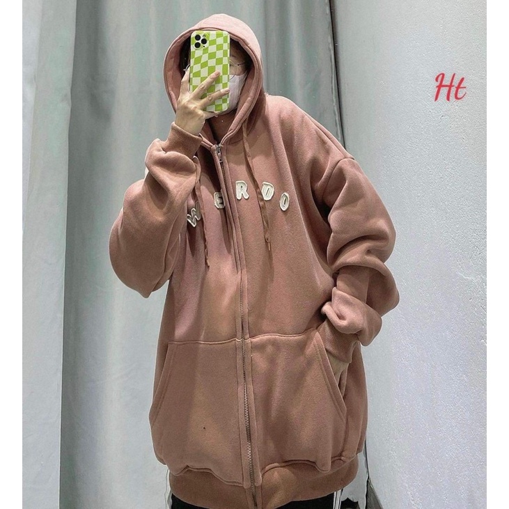 Áo khoá nỉ cotton WEIRDO HT12