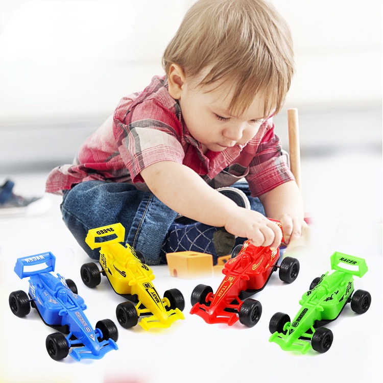 Đồ Chơi Mô Hình Xe Hơi Đua MINI Bốn Màu Ngẫu Nhiên Cho Bé Trai