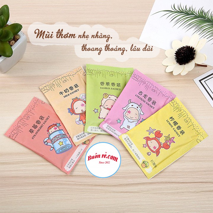 Túi thơm 12 cung hoàng đạo – Túi thơm mini, hương thơm tự nhiên để giày dép, túi, quần áo nhỏ gọn – Buôn rẻ 00817