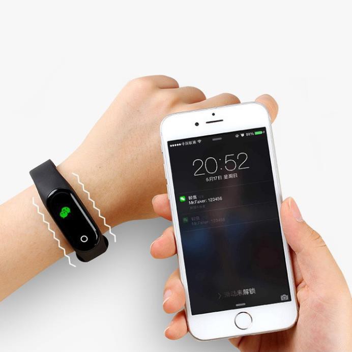 Đồng Hồ Thông Minh M4 Bluetooth Không Thấm Nước Theo Dõi Tập Thể Dục Vòng đeo Tay đo Nhịp Tim